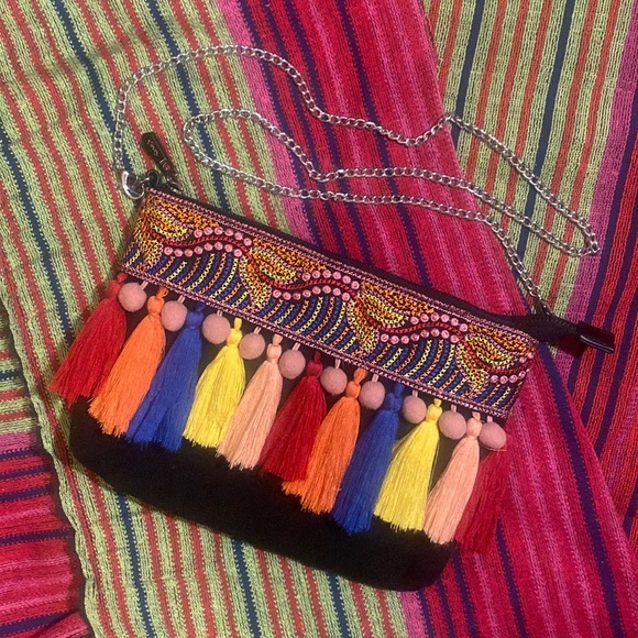 Circus by Sam Edelman Handbags - COPY - NWOT Circus by Sam Edelman Colorful Tassels and Embroidered Crossbody Bag